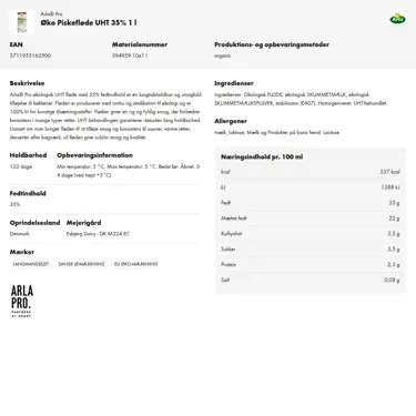 Download produktinformation