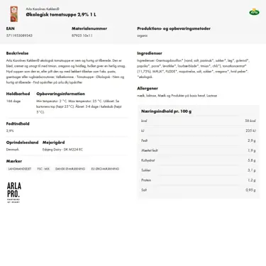 Download produktinformation