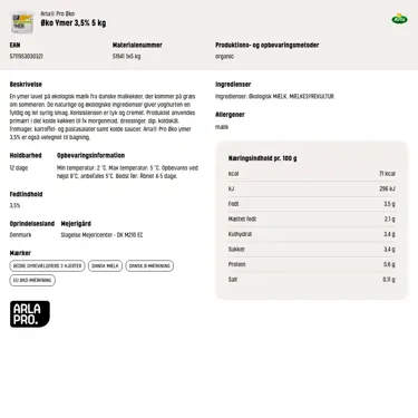 Download produktinformation