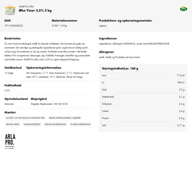 Download produktinformation