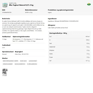 Download produktinformation