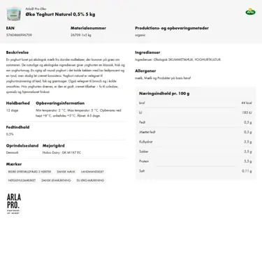 Download produktinformation