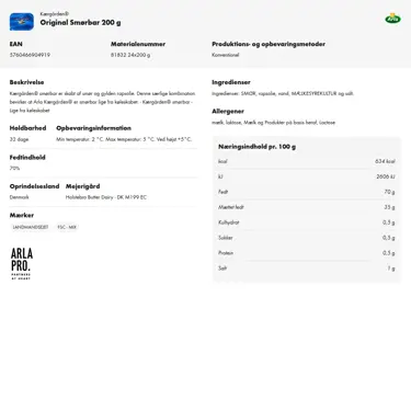 Download produktinformation