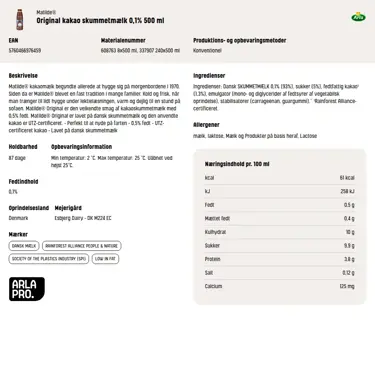 Download produktinformation