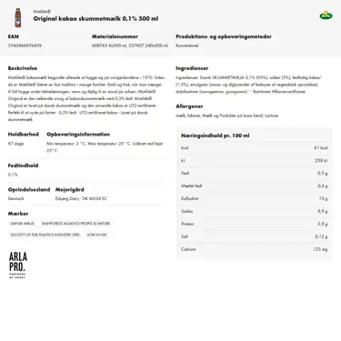 Download produktinformation