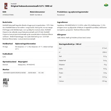 Download produktinformation