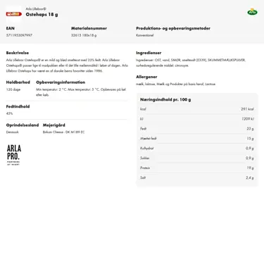 Download produktinformation