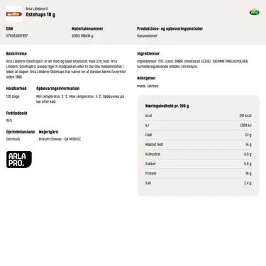 Download produktinformation