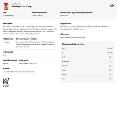 Download produktinformation