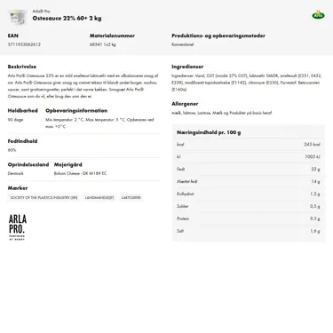 Download produktinformation