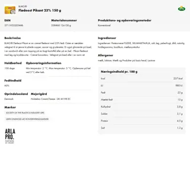 Download produktinformation