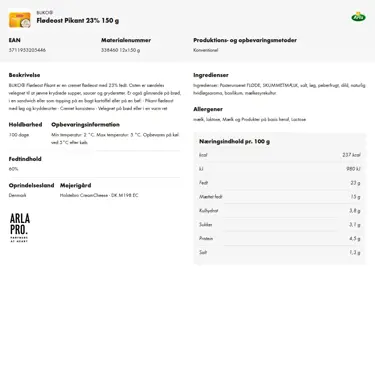 Download produktinformation