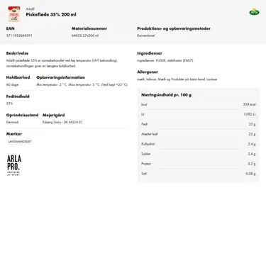 Download produktinformation