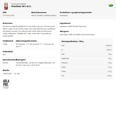 Download produktinformation