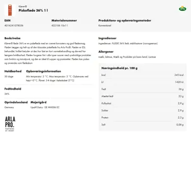 Download produktinformation