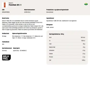 Download produktinformation