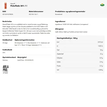 Download produktinformation