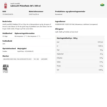 Download produktinformation