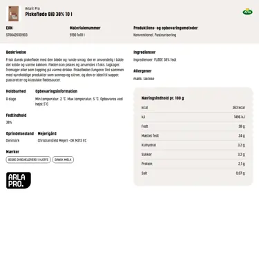 Download produktinformation