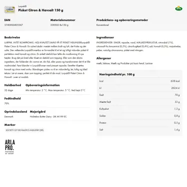 Download produktinformation