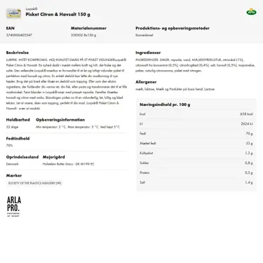 Download produktinformation