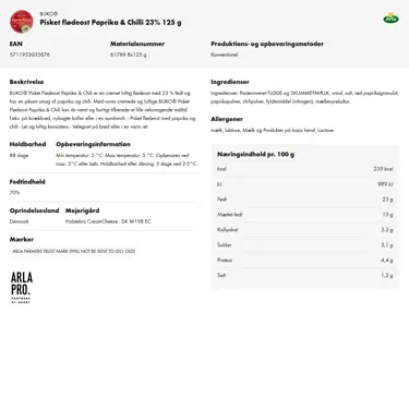 Download produktinformation