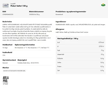 Download produktinformation