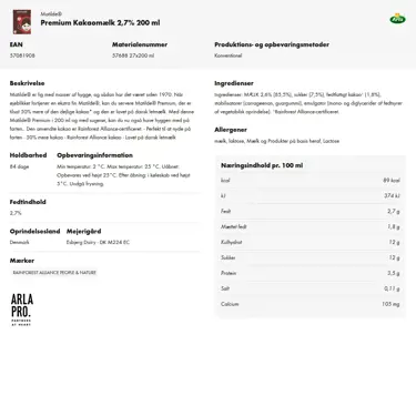 Download produktinformation