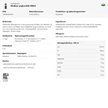 Download produktinformation