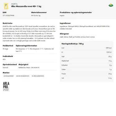 Download produktinformation