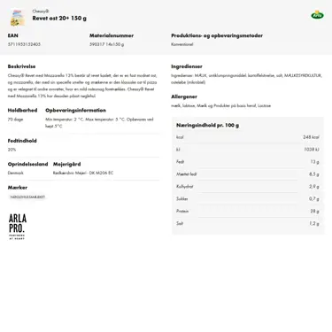 Download produktinformation