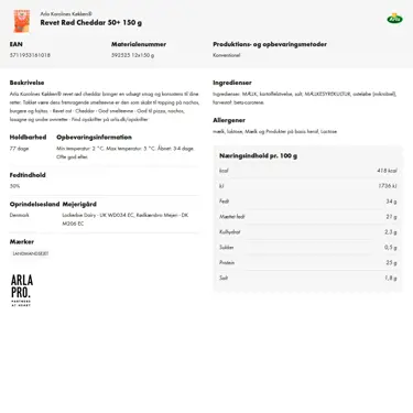 Download produktinformation