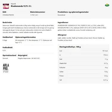 Download produktinformation