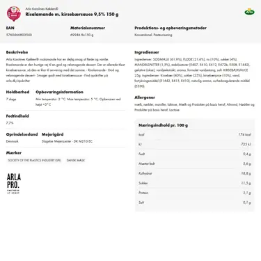 Download produktinformation