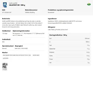 Download produktinformation