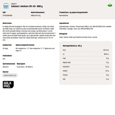 Download produktinformation