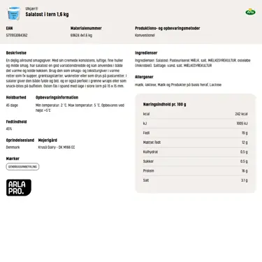 Download produktinformation