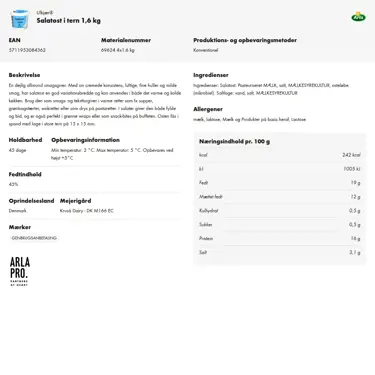 Download produktinformation