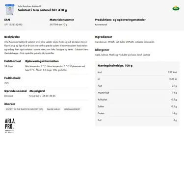 Download produktinformation