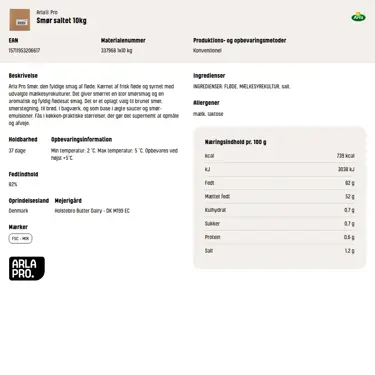 Download produktinformation