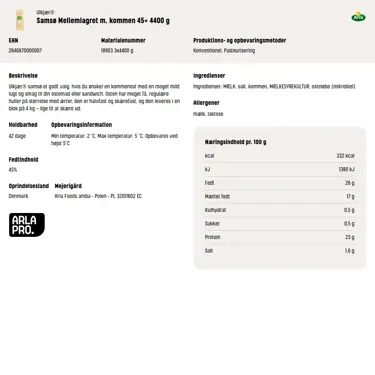 Download produktinformation