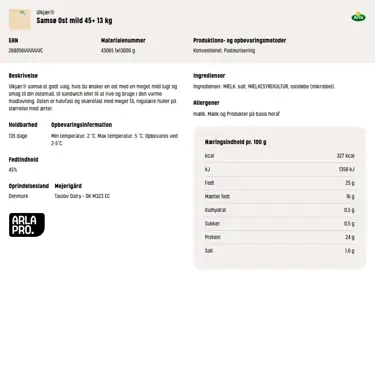 Download produktinformation