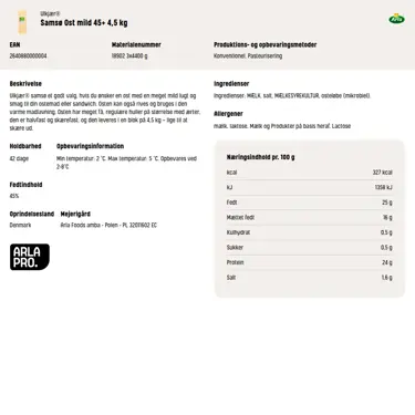 Download produktinformation