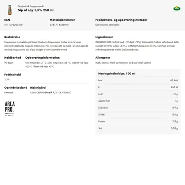 Download produktinformation