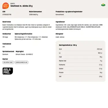 Download produktinformation
