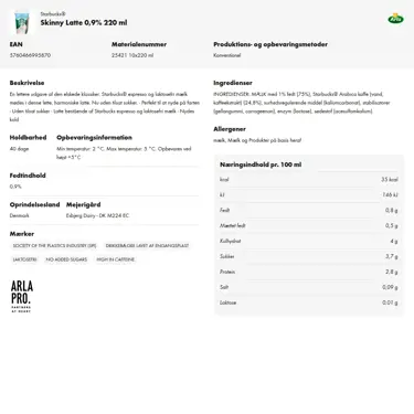 Download produktinformation