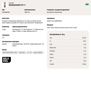 Download produktinformation