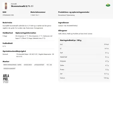 Download produktinformation