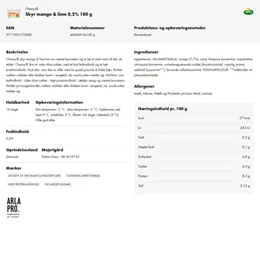 Download produktinformation