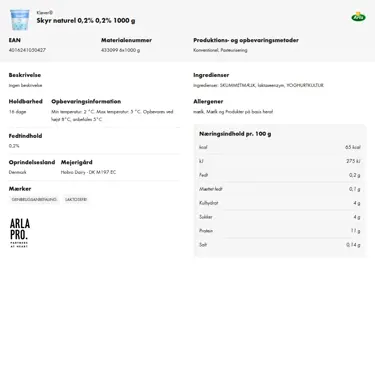 Download produktinformation